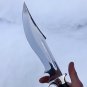 High Polish Steel Bowie Knife for Hunting, Outdoor Camping and Adventure, Gift for Men