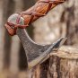 Norse Tradesman Two-Handed 61 cm Bearded Viking Battle Axe with 1095 Carbon Steel Axe