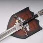 Jon Snow Longclaw Sword Medieval Sword Carbon Steel Sword with Wall Display Plaque, Gift for Men