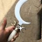 Druid's Crescent Moon Boline with Bone Handle for Ritual Work, Witchcraft Herbalists, Gardening