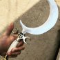 Druid's Crescent Moon Boline with Bone Handle for Ritual Work, Witchcraft Herbalists, Gardening