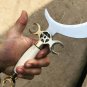 Druid's Crescent Moon Boline with Bone Handle for Ritual Work, Witchcraft Herbalists, Gardening