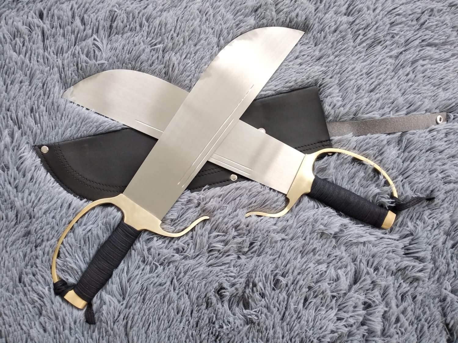 Wing Chun eight cutter/Medium carbon steel blade/Brass hand/Kung fu equipment