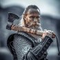 Ragnar Viking Axe | LARP Forged Nordic Bearded Camping Axe with Ash Wood Handle | Gift for Him