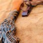Wolf Head Hand Engraved Bearded Axe with Leather Sheath | Antique Gift for Axe Lovers