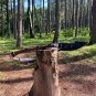 Handmade Long Wood Cutting Axe, 34&acirc;�� Full Tang Axe, Wood Cutting Splitting Axe with Leather Sheath