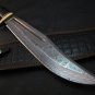 Damascus Bowie Knife, Hunting Camping Knife with Sheath, 17" Long Knife Collectible gift for Men