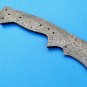 Damascus Kukri Blank Blade Knife for Knife Making, 15â Blade, Full Tang Machete Blank Knife Blades