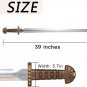 Sword of Viking King Ragnar Lothbrok, Beautiful Carbon Steel Viking Sword with Scabbard