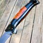 Full Tang Handmade Hunting Knife, 1095 Carbon Steel Camping Machete Knife with Leather Sheath