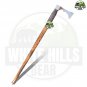 Walking Stick Axe Handmade 32â Hiking Axe Shepherd's Axe, Unique Gift for Elders, Hiking Lovers