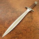 Greek Roman Gladius Sword - Xiphos Short Halfling Sword with Leather Sheath, Real Battle Sword