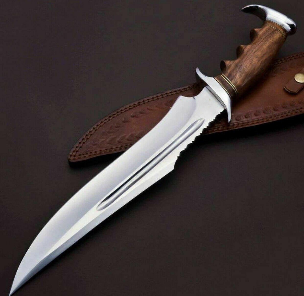 Handmade Hunting Knives - Carbon Steel Camping Knife - Fixed Blade Knife with Sheath, Gifts for Men