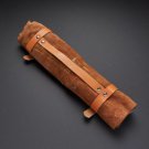 5 pcs Chef Knives Kit, Handmade Chef Knives Set with Leather Roll Bag, Gift for Camping Lovers