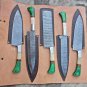 5-piece Chef Knives Set, Sharped Knives Set with Leather Roll Bag, Gift for BBQ & Camping Lovers