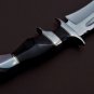 Handmade Bowie Knife Fixed Blade D2 Steel Hunting Camping Knife with Leather Sheath Gift for Men