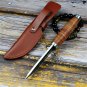 Custom Hand Forged Damascus steel fixed blade camping tactical outdoor hunting skinner tracker knife