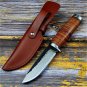 Custom Hand Forged Damascus steel fixed blade camping tactical outdoor hunting skinner tracker knife