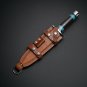 14in High Carbon D.S. Fixed Blade Knife, Dual Edge Blade & Horn Handle for Outdoor Tactical Survival