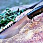 Tracker Knife Full Tang 12'' Inches Handmade Knife with Sheath - Perfect for Outdoor Camping