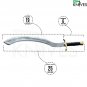 Egyptian Khopesh Sword 25″ Full tang Hand Forged Damascus Khopesh Sword with Leather Handle
