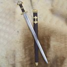 Viking Sword - Double edge Blade Vikings sword - Damascus Steel Blade Fully Functional Ready Sword