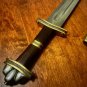 Viking Sword - Double edge Blade Vikings sword - Damascus Steel Blade Fully Functional Ready Sword