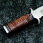 Handmade D2 Steel Big Bowie Hunting Knife with Leather Sheath, Camping Knife gift for Men