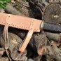 Viking Seax Knife Same as Movie, Hand forged Viking knife with Leather Sheath