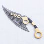 4-piece- Handmade Damascus Kitchen Knife Set, Ultra-Sharp Professional Chef Knife Set