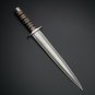 Handmade Arkansas Toothpick Hunting Damascus Steel Blade Dagger Knife, Gift for Men