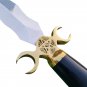 Custom handmade Snake Dagger Knife with Sharp Double Edge Blade with Horn Handle