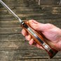 Custom Handmade D2 Steel Drop Point Knife with Micarta Handle, Hunting Camping Knife