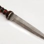 Damascus Roman Gladius Knife with Premium Leather Sheath