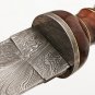 Damascus Roman Gladius Knife with Premium Leather Sheath