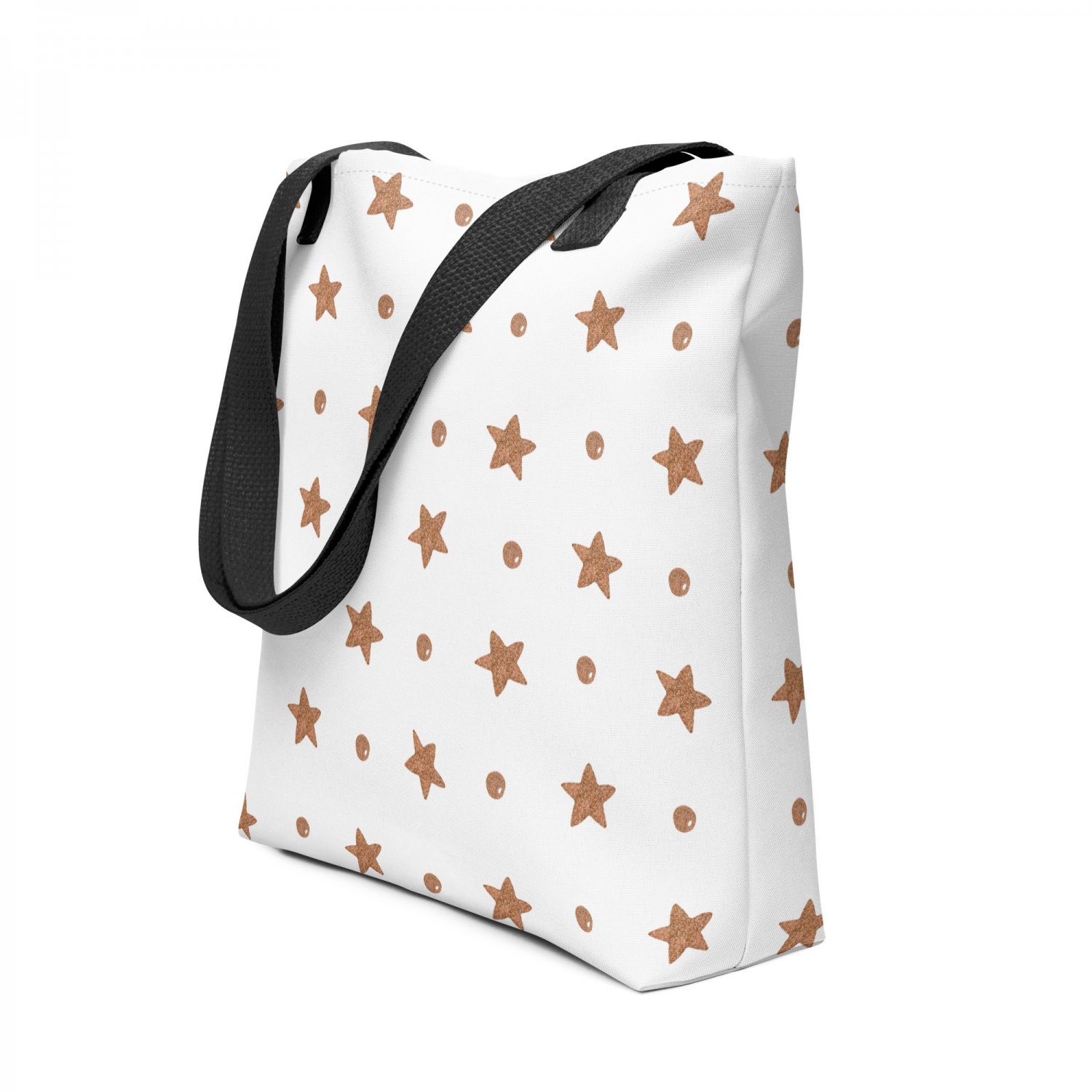 Star & Dot Print Tote Shopper Bag
