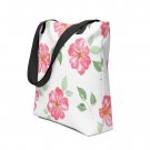 Watercolor Pink Wildflower Tote Bag