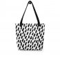 Black Brush Strokes Print Tote Shopper Bag