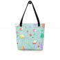 Memphis Pattern Aesthetic Tote Bag Light Blue