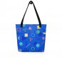 Memphis Pattern Aesthetic Tote Bag Blue