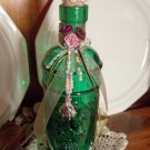Altered, Jeweled Bottle with Tiny Bird on Nest