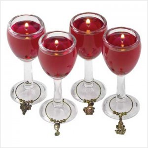 Mini Wine Glass Candles
