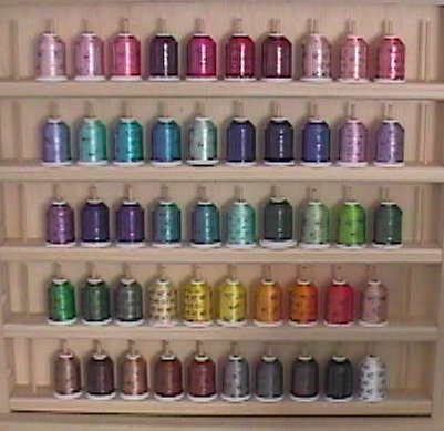 Robison-Anton Top 50 Colors Rayon Machine Embroidery Thread Set (50 ...