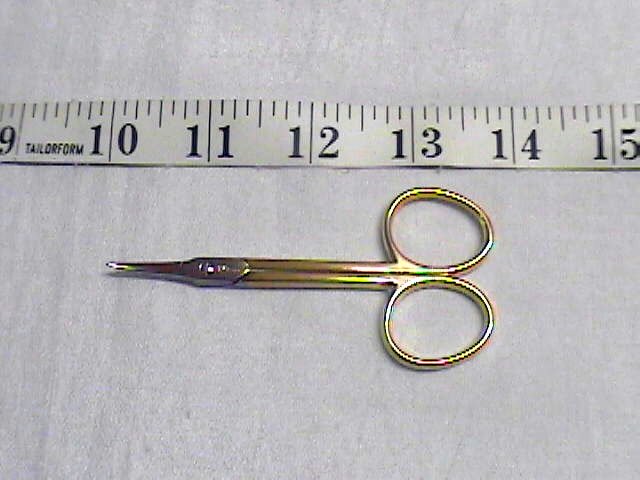Clauss Gold-Line Embroidery Scissors, Curved Blade, 3.5"