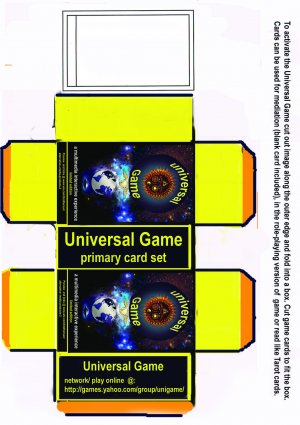 Universal Game- graphic novel, links & card game