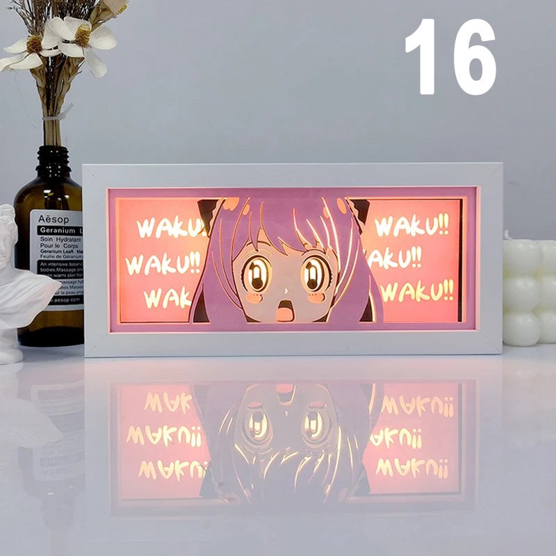 Anime Laser-Cut 3D Night Light | Best Merch Fan Gift