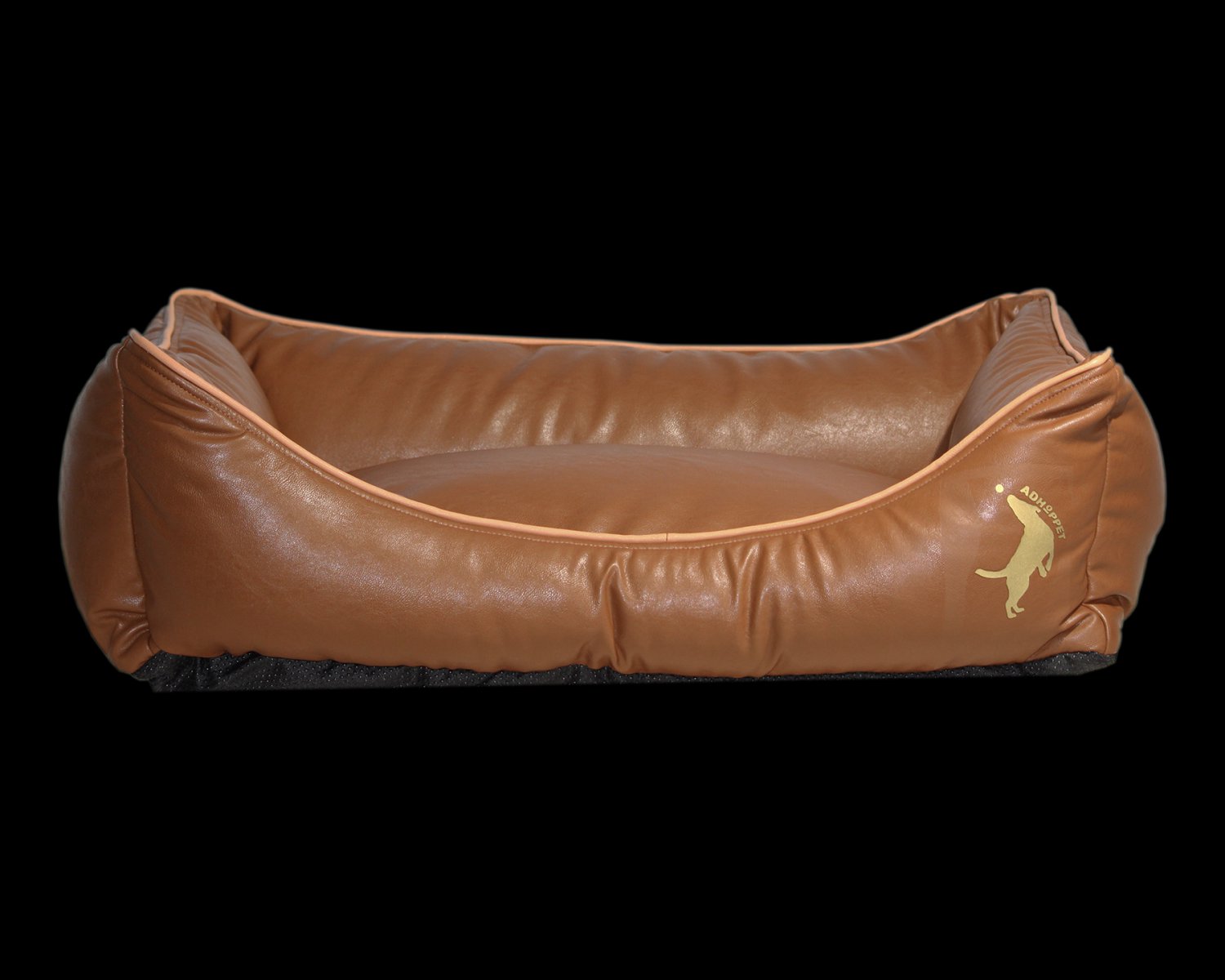 Fashion Style High Quality Easy Clean PU Leather Brown Dog Sofa