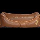 Fashion Style High Quality Easy Clean PU Leather Brown Dog Sofa