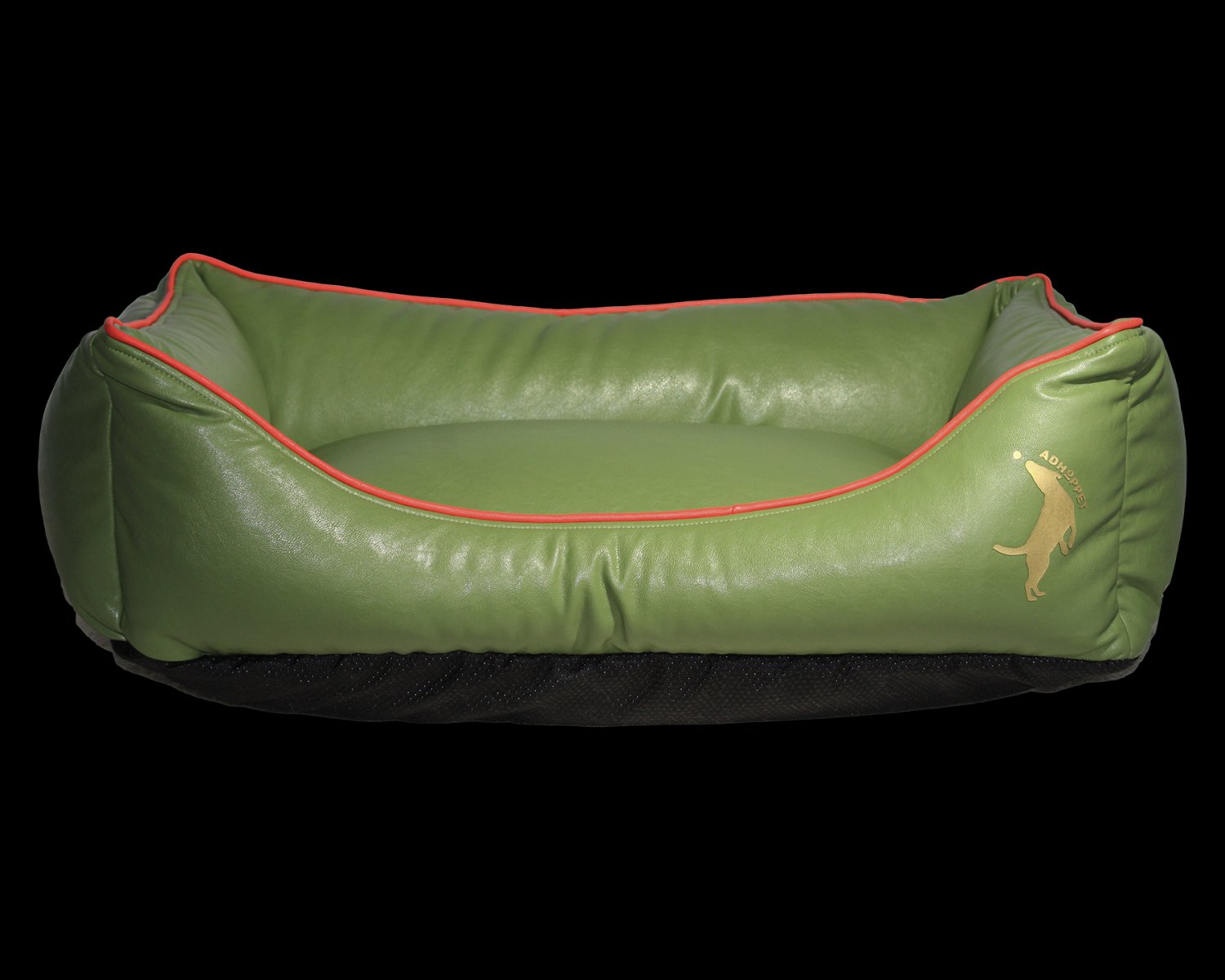 Fashion Style High Quality Easy Clean PU Leather Green Dog Sofa