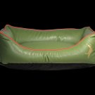 Fashion Style High Quality Easy Clean PU Leather Green Dog Sofa